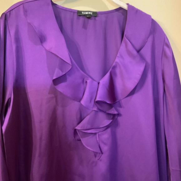 Purple Ruffle Blouse 💜 - Picture 2 of 5